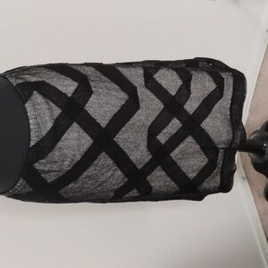 BCBG Max Azria Pencil Skirt with Kick Pleat In Black Size 8